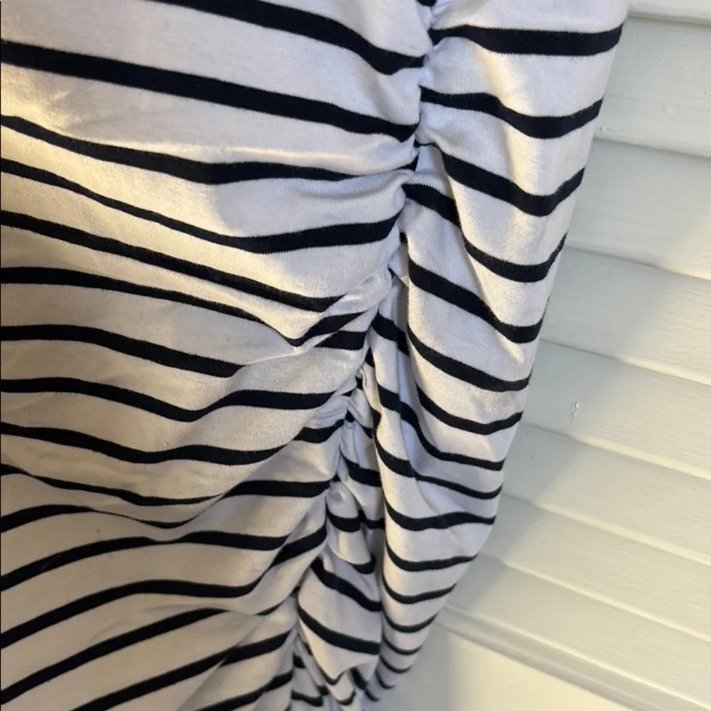 BTFBM Striped Sleeveless Dress with Rauching size XL - Picture 8 of 11